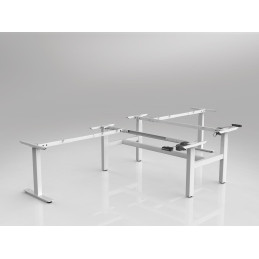 OL Agile Electric 2 Column 90 Shared Workstation Frame to Suit 2 Worktops