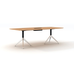 GP Potenza 2 Legs Boardroom Table with Cable Tray