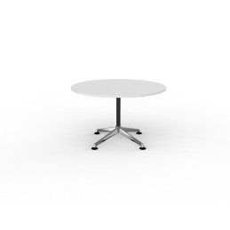 OL Modulus Fixed Leg Round Meeting Table  White Top