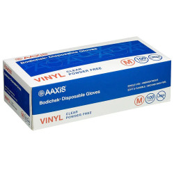 Bodichek Disposable Gloves Vinyl Powder Free Medium 100 Pack