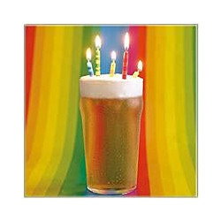 Bright Beer Greeting Card Brights