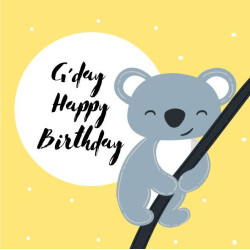 Card - Cute Animals - 100mm x 100mm