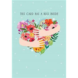 Card Hug Greeting Card Care