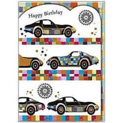 Cars Greeting Card Mosaic