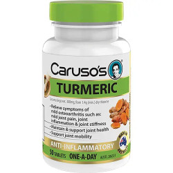Caruso's Natural Health Turmeric One A Day 50 Tablets