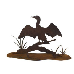 Cormorant Stand Garden Art