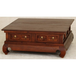 CT 4 Drawer Opium Leg Coffee Table 100 x 80cm