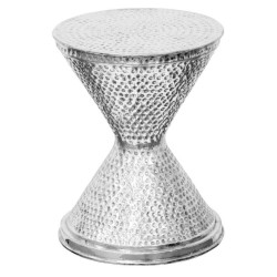 CT Hourglass Aluminium Lamp Table