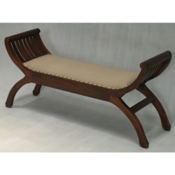 CT Upholstered 2 Seater Stool