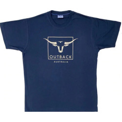 CTB Outback Cattle - Adult T-shirt Navy Blue