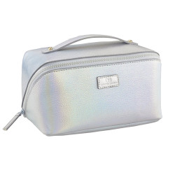 DB Cosmetics The Poppins Beauty Bag Silver Holographic