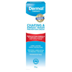Dermal Therapy Chafing & Sweat Rash Prevention Cream 75g