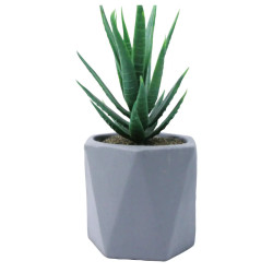 Artificial Plant Grey Pot
