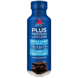 Atkins Plus Protein Low Carb RTD Shake Dark Chocolate 400ml