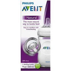 Avent Naturals 260ml Single Feeding Bottle