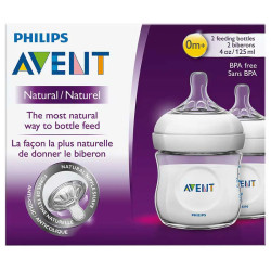 Avent Naturals 2x 125ml Feeding Bottles