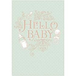 Baby Boy Hello Baby Greeting Card