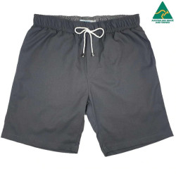 Bahamas Cotton/Linen Short - Charcoal
