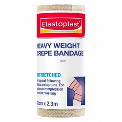 Elastoplast Heavy Weight Crepe Bandage Unstretched Tan 10cm x 2.3m