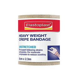 Elastoplast Heavy Weight Crepe Bandage Unstretched Tan 5cm x 2.3m