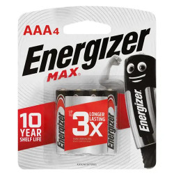 Energizer Max AAA 4 Pack
