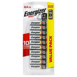 Energizer Max E91 AA 10 Pack