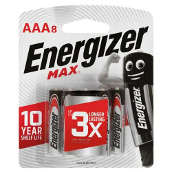 Energizer Max E92 AAA 8 Pack