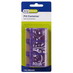Ezy Dose Pill Container Soft Touch 3 X A Day