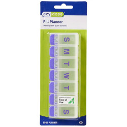 Ezy Dose Push Button Weekly Pill Planner - Medium