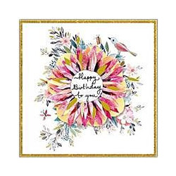Floral Wreath Greeting Card Artisan