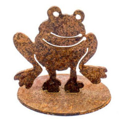 Frog Stand Garden Art