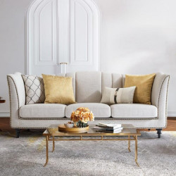 FX Bella 3 Seater Sofa – Fabric Beige