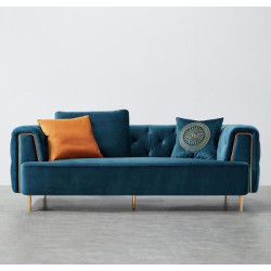 FX Dior 2 Seater Sofa – Fabric Blue