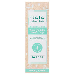 GAIA Natural Baby Biodegradable Nappy Bags 50 Pack