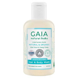 GAIA Natural Baby Hair & Body Wash 200ml