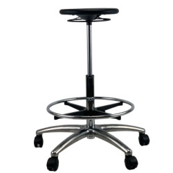 GOLDSTEIN Round Chrome Base Drafting Office Chair
