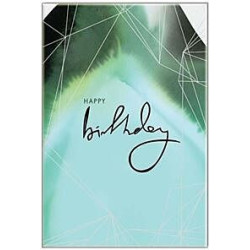 Happy Birthday Green Greeting Card