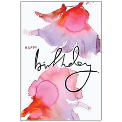 Happy Birthday RedPink Greeting Card
