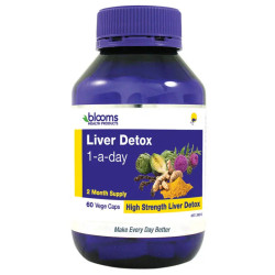 Henry Blooms Liver Detox 1-a-day 60 Vege Capsules