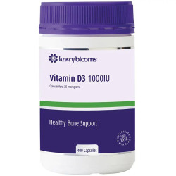 Henry Blooms Vitamin D3 1000iu 400 Capsules