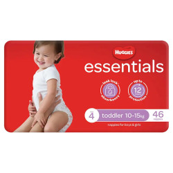 Huggies Essentials Size 4 Toddler (10 - 15kg) 46 Nappies