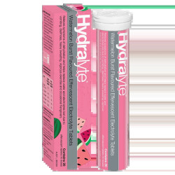 Hydralyte Effervescent Electrolyte Tablets Watermelon Burst Flavoured 20 Tablets