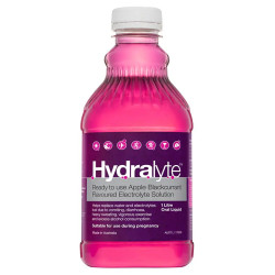 Hydralyte Electrolyte Liquid Apple Blackcurrant Ready to Drink 1 Litre