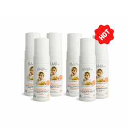 KidsBliss Bulk Buy | Alcohol-Free Foaming Hand Sanitiser - 50ml x6 Mandarin