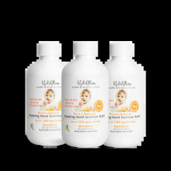KidsBliss Bulk Buy | Alcohol-Free Foaming Hand Sanitiser - Refill 300ml x3 Mandarin