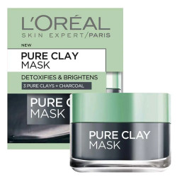 L'Oreal Paris Pure Clay Detoxifying Charcoal Mask 50ml