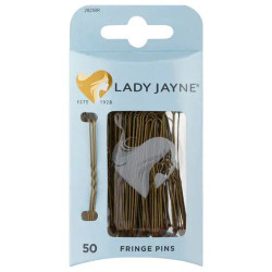 Lady Jayne Fringe Pins Brown 50 Pack