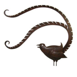 Large Lyrebird Stake Garden Art