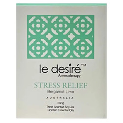 Le Desire Aromatherapy Candle Stress Relief Bergamot Lime 298g