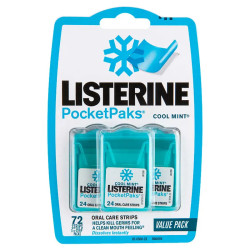 Listerine PocketPaks Cool Mint 72 Strips